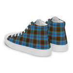 Plaid Tartan Men High Top Sneakers Clan Anderson Plaid Converse High Tops Sneakers, Converse Christmas Sneakers