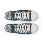 Plaid Tartan Men High Top Sneakers Clan Anderson Plaid Converse High Tops Sneakers, Converse Christmas Sneakers