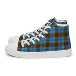 Plaid Tartan Men High Top Sneakers Clan Anderson Plaid Converse High Tops Sneakers, Converse Christmas Sneakers