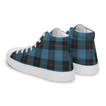 Plaid Tartan Men High Top Sneakers Clan Anderson Plaid Converse High Tops Sneakers, Converse Christmas Sneakers