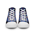 Plaid Tartan Men High Top Sneakers Clan Angus Modern Plaid Converse High Tops Sneakers, Converse Christmas Sneakers