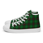 Plaid Tartan Men High Top Sneakers Clan Anstruther Hunting Plaid Converse High Tops Sneakers, Converse Christmas Sneakers