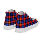 Plaid Tartan Men High Top Sneakers Clan Anstruther Plaid Converse High Tops Sneakers, Converse Christmas Sneakers