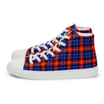 Plaid Tartan Men High Top Sneakers Clan Anstruther Plaid Converse High Tops Sneakers, Converse Christmas Sneakers