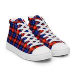 Plaid Tartan Men High Top Sneakers Clan Anstruther Plaid Converse High Tops Sneakers, Converse Christmas Sneakers