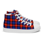 Plaid Tartan Men High Top Sneakers Clan Anstruther Plaid Converse High Tops Sneakers, Converse Christmas Sneakers