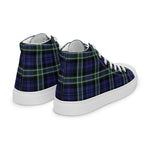 Plaid Tartan Men High Top Sneakers Clan Arbuthnot Plaid Converse High Tops Sneakers, Converse Christmas Sneakers