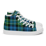 Plaid Tartan Men High Top Sneakers Clan Arbuthnott Hunting Plaid Converse High Tops Sneakers, Converse Christmas Sneakers