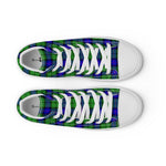 Plaid Tartan Men High Top Sneakers Clan Armstrong Hunting Plaid Converse High Tops Sneakers, Converse Christmas Sneakers