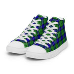 Plaid Tartan Men High Top Sneakers Clan Armstrong Hunting Plaid Converse High Tops Sneakers, Converse Christmas Sneakers