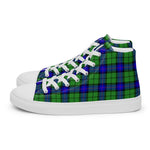 Plaid Tartan Men High Top Sneakers Clan Armstrong Hunting Plaid Converse High Tops Sneakers, Converse Christmas Sneakers