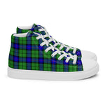Plaid Tartan Men High Top Sneakers Clan Armstrong Hunting Plaid Converse High Tops Sneakers, Converse Christmas Sneakers