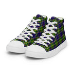 Plaid Tartan Men High Top Sneakers Clan Arnott Plaid Converse High Tops Sneakers, Converse Christmas Sneakers