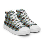 Plaid Tartan Men High Top Sneakers Clan Bell Plaid Converse High Tops Sneakers, Converse Christmas Sneakers