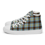 Plaid Tartan Men High Top Sneakers Clan Bell Plaid Converse High Tops Sneakers, Converse Christmas Sneakers