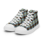 Plaid Tartan Men High Top Sneakers Clan Bell Plaid Converse High Tops Sneakers, Converse Christmas Sneakers