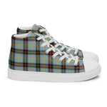 Plaid Tartan Men High Top Sneakers Clan Bell Plaid Converse High Tops Sneakers, Converse Christmas Sneakers