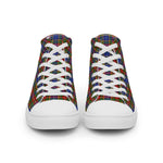 Plaid Tartan Men High Top Sneakers Clan Bethune Plaid Converse High Tops Sneakers, Converse Christmas Sneakers