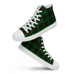 Plaid Tartan Men High Top Sneakers Clan Beveridge Plaid Converse High Tops Sneakers, Converse Christmas Sneakers