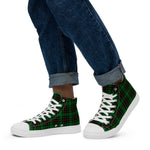 Plaid Tartan Men High Top Sneakers Clan Beveridge Plaid Converse High Tops Sneakers, Converse Christmas Sneakers