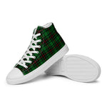 Plaid Tartan Men High Top Sneakers Clan Beveridge Plaid Converse High Tops Sneakers, Converse Christmas Sneakers