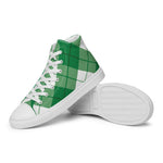 Plaid Tartan Men High Top Sneakers Clan Bias Plaid Converse High Tops Sneakers, Converse Christmas Sneakers