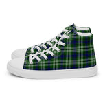 Plaid Tartan Men High Top Sneakers Clan Blackford Plaid Converse High Tops Sneakers, Converse Christmas Sneakers