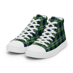 Plaid Tartan Men High Top Sneakers Clan Blackford Plaid Converse High Tops Sneakers, Converse Christmas Sneakers