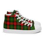 Plaid Tartan Men High Top Sneakers Clan Blackstock Plaid Converse High Tops Sneakers, Converse Christmas Sneakers