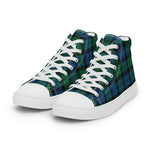 Plaid Tartan Men High Top Sneakers Clan Blackwatch Ancient Plaid Converse High Tops Sneakers, Converse Christmas Sneakers