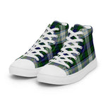 Plaid Tartan Men High Top Sneakers Clan Blackwatch Dress Modern Plaid Converse High Tops Sneakers, Converse Christmas Sneakers