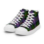 Plaid Tartan Men High Top Sneakers Clan Blair Modern Plaid Converse High Tops Sneakers, Converse Christmas Sneakers