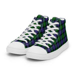 Plaid Tartan Men High Top Sneakers Clan Blair Plaid Converse High Tops Sneakers, Converse Christmas Sneakers