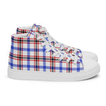 Plaid Tartan Men High Top Sneakers Clan Boswell Modern Plaid Converse High Tops Sneakers, Converse Christmas Sneakers