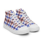 Plaid Tartan Men High Top Sneakers Clan Boswell Modern Plaid Converse High Tops Sneakers, Converse Christmas Sneakers