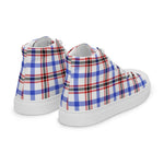 Plaid Tartan Men High Top Sneakers Clan Boswell Modern Plaid Converse High Tops Sneakers, Converse Christmas Sneakers