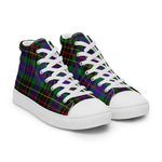 Plaid Tartan Men High Top Sneakers Clan Brodie Hunting Plaid Converse High Tops Sneakers, Converse Christmas Sneakers