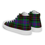 Plaid Tartan Men High Top Sneakers Clan Brodie Hunting Plaid Converse High Tops Sneakers, Converse Christmas Sneakers