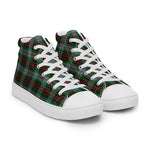 Plaid Tartan Men High Top Sneakers Clan Brodie Modern Plaid Converse High Tops Sneakers, Converse Christmas Sneakers