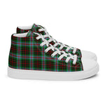 Plaid Tartan Men High Top Sneakers Clan Brodie Modern Plaid Converse High Tops Sneakers, Converse Christmas Sneakers