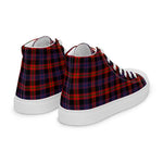 Plaid Tartan Men High Top Sneakers Clan Broun Modern Plaid Converse High Tops Sneakers, Converse Christmas Sneakers