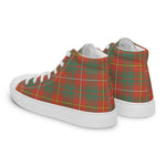 Plaid Tartan Men High Top Sneakers Clan Bruce Ancient Plaid Converse High Tops Sneakers, Converse Christmas Sneakers