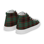 Plaid Tartan Men High Top Sneakers Clan Buchan Ancient Plaid Converse High Tops Sneakers, Converse Christmas Sneakers