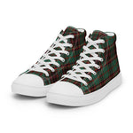 Plaid Tartan Men High Top Sneakers Clan Buchan Ancient Plaid Converse High Tops Sneakers, Converse Christmas Sneakers