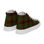 Plaid Tartan Men High Top Sneakers Clan Buchan Plaid Converse High Tops Sneakers, Converse Christmas Sneakers
