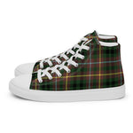 Plaid Tartan Men High Top Sneakers Clan Buchanan Hunting Plaid Converse High Tops Sneakers, Converse Christmas Sneakers