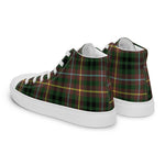 Plaid Tartan Men High Top Sneakers Clan Buchanan Hunting Plaid Converse High Tops Sneakers, Converse Christmas Sneakers