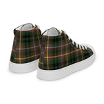Plaid Tartan Men High Top Sneakers Clan Buchanan Hunting Plaid Converse High Tops Sneakers, Converse Christmas Sneakers