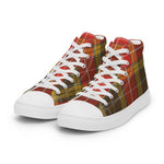 Plaid Tartan Men High Top Sneakers Clan Buchanan Old Set Weathered Plaid Converse High Tops Sneakers, Converse Christmas Sneakers