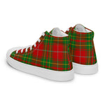 Plaid Tartan Men High Top Sneakers Clan Burnett Ancient Plaid Converse High Tops Sneakers, Converse Christmas Sneakers